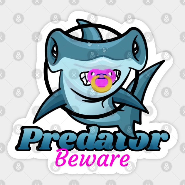 baby shark predator Sticker by yinon-h